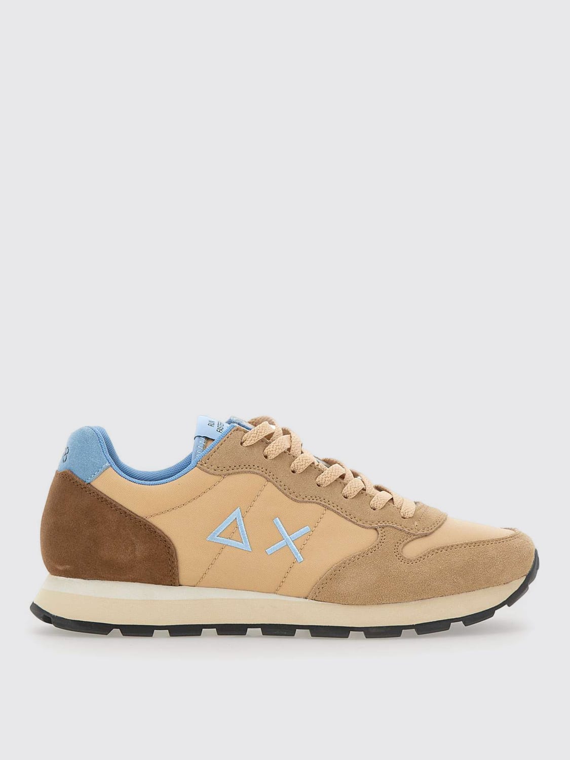 SUN68 SNEAKERS: Sneakers SUN68 in camoscio e canvas , Beige - Img 1