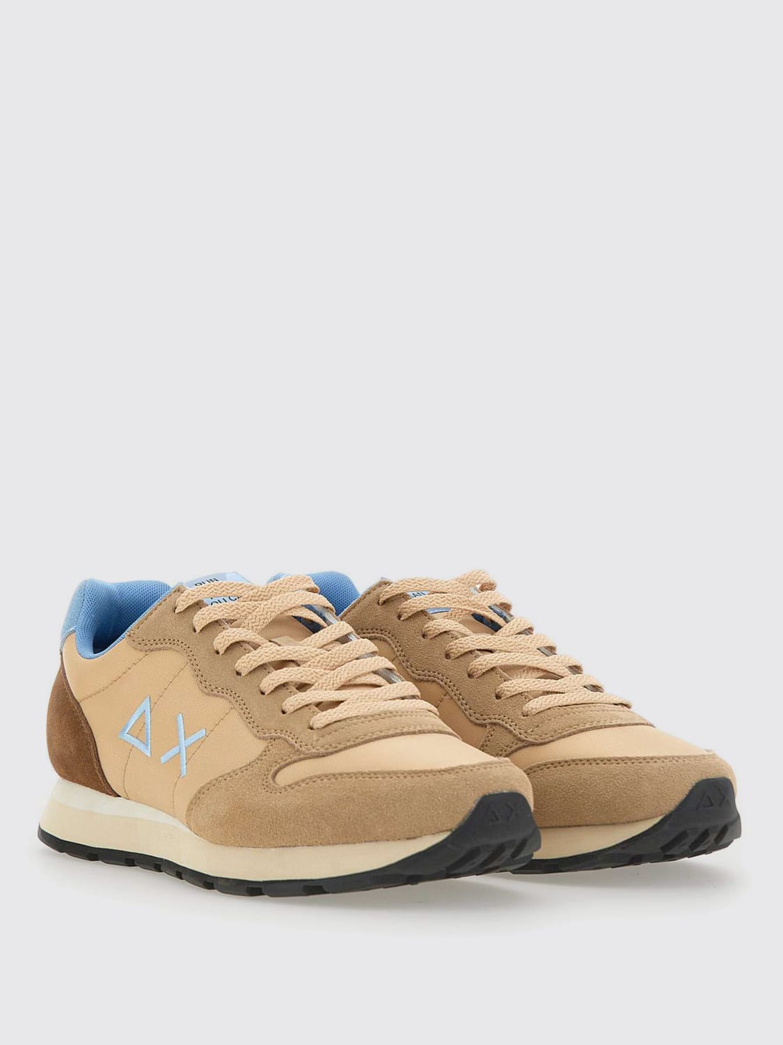 SUN68 SNEAKERS: Sneakers SUN68 in camoscio e canvas , Beige - Img 2