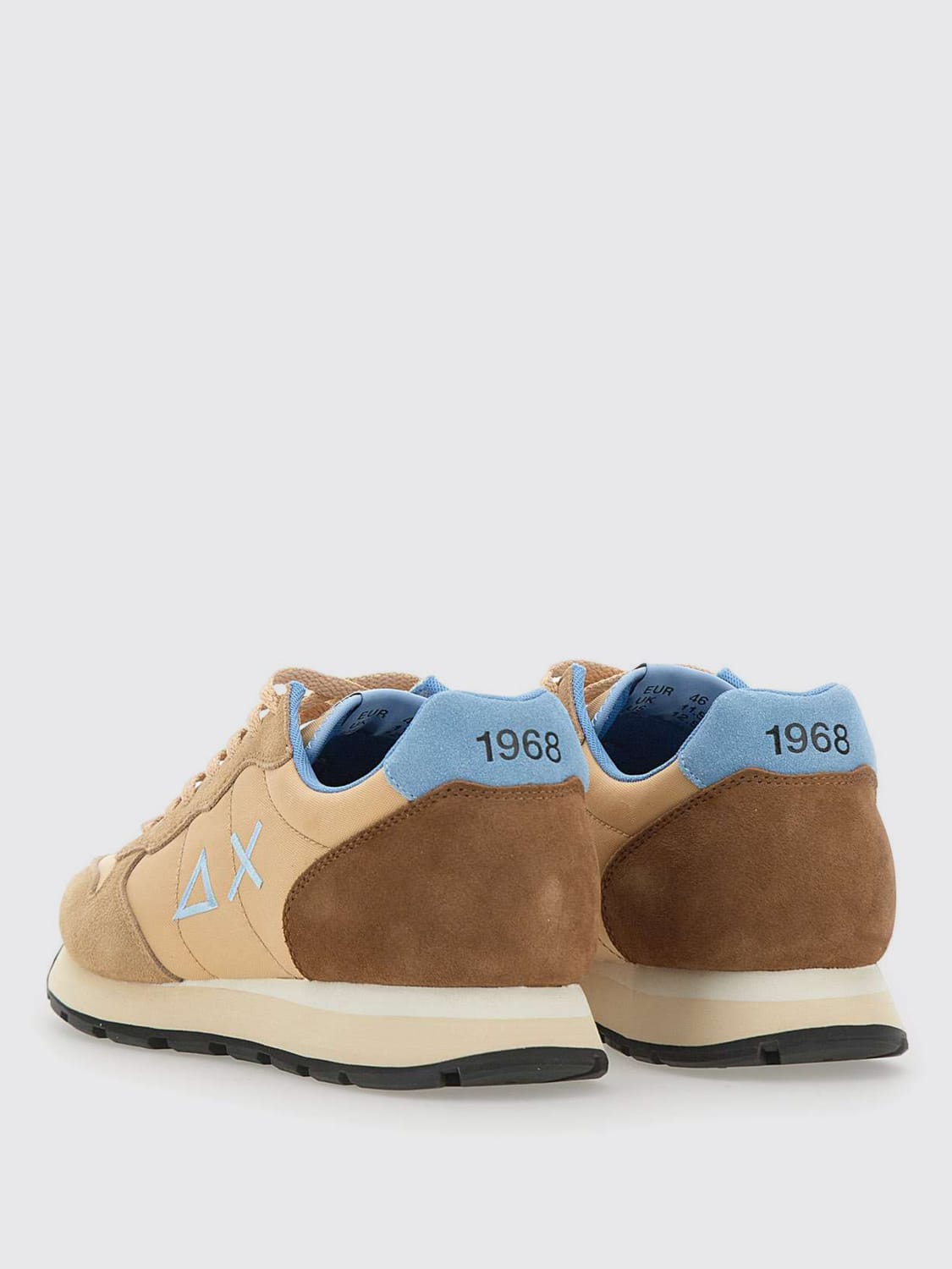 SUN68 SNEAKERS: Sneakers SUN68 in camoscio e canvas , Beige - Img 3