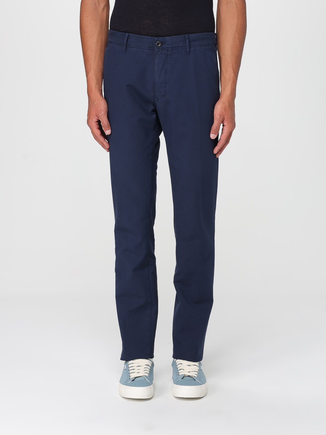 INCOTEX PANTALONE: Pantalone chino Incotex in cotone , Blue - Img 1