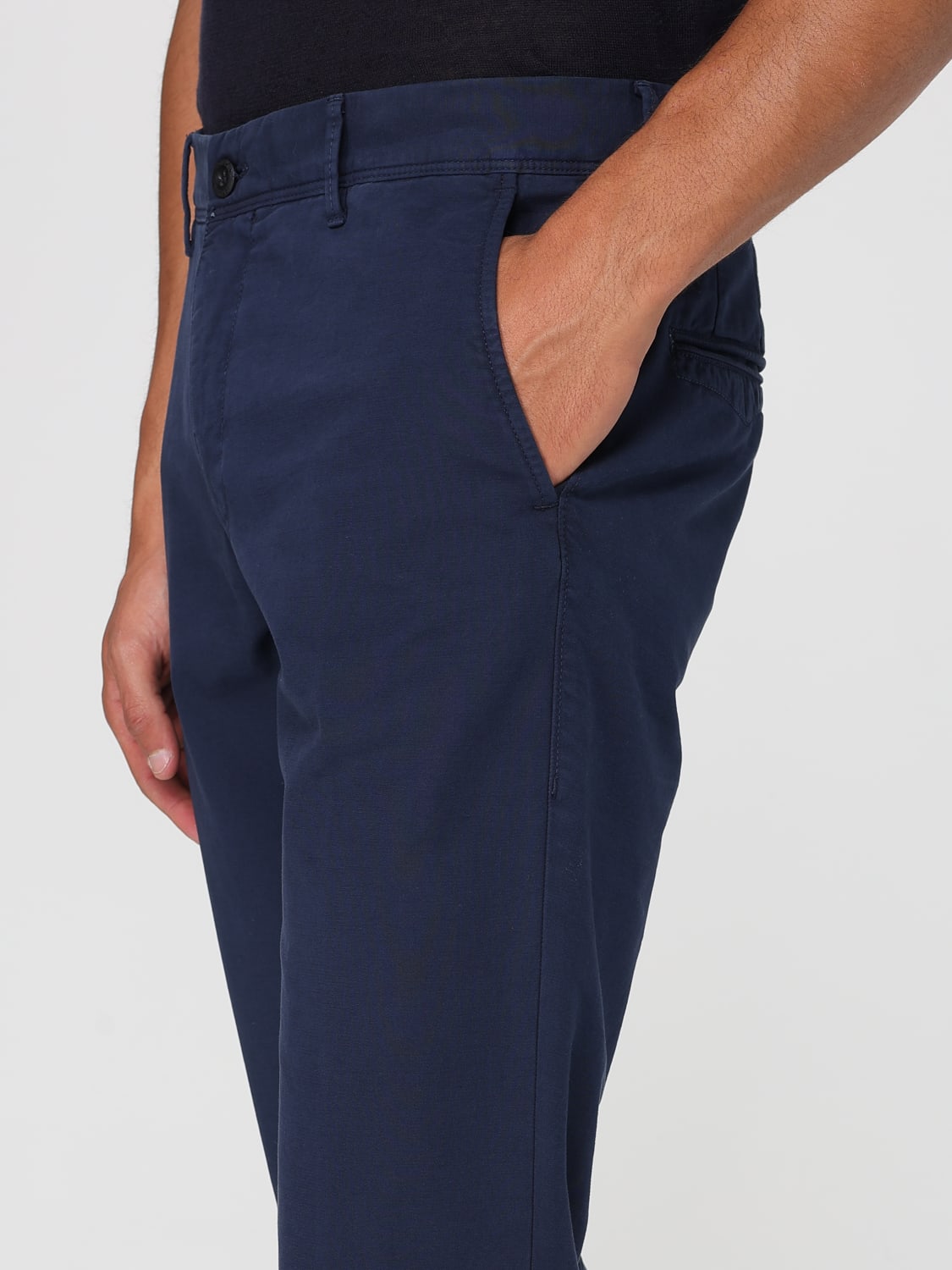 INCOTEX PANTALONE: Pantalone chino Incotex in cotone , Blue - Img 3