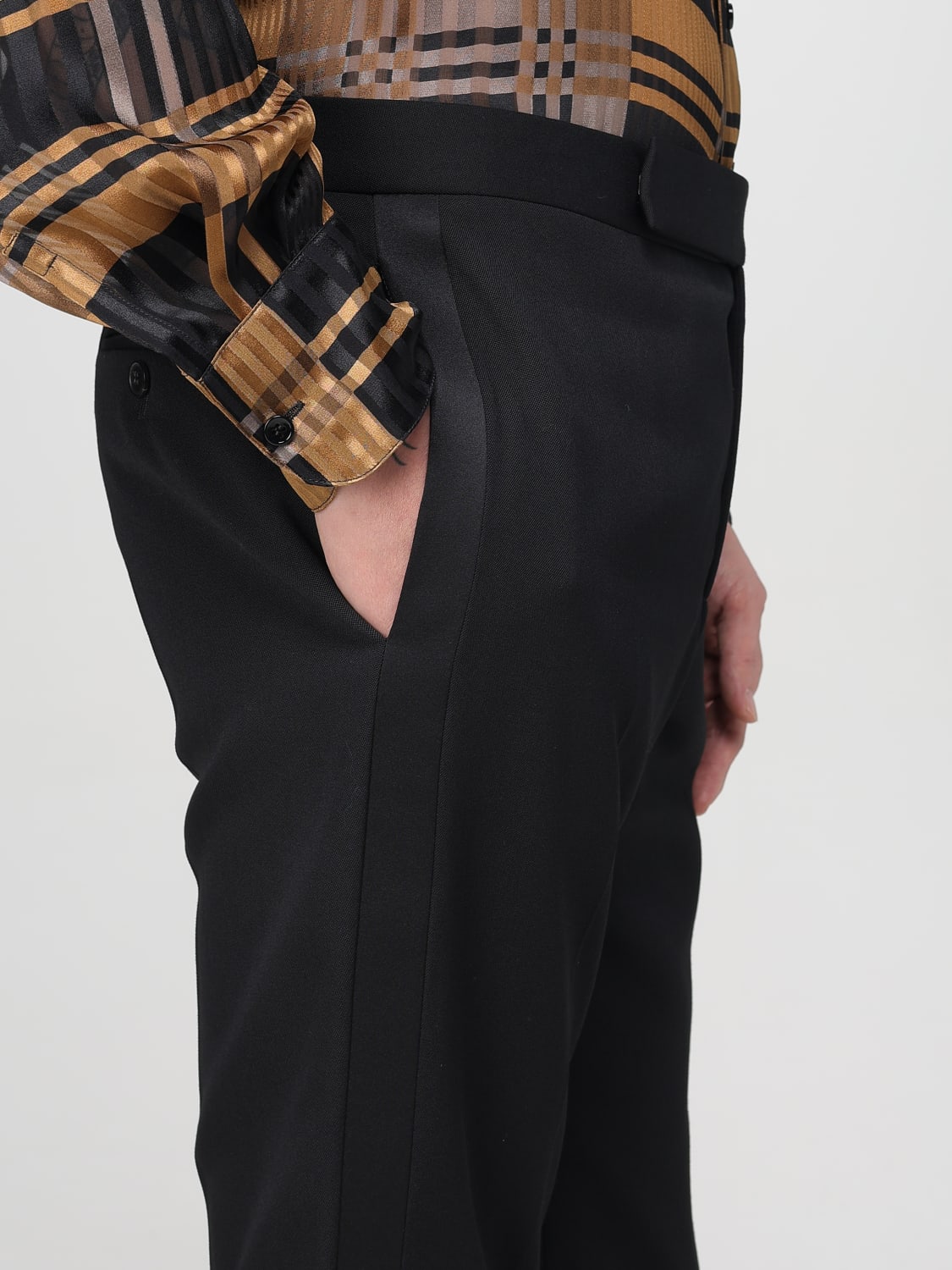 SAINT LAURENT PANTS: Pants men Saint Laurent, Black - Img 5