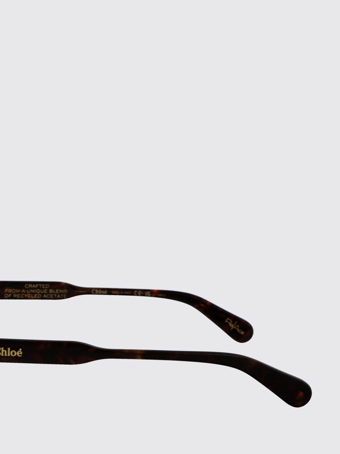 CHLOÉ OCCHIALI DA SOLE: Occhiali da sole CH0222S Chloè in acetato , Marrone - Img 3