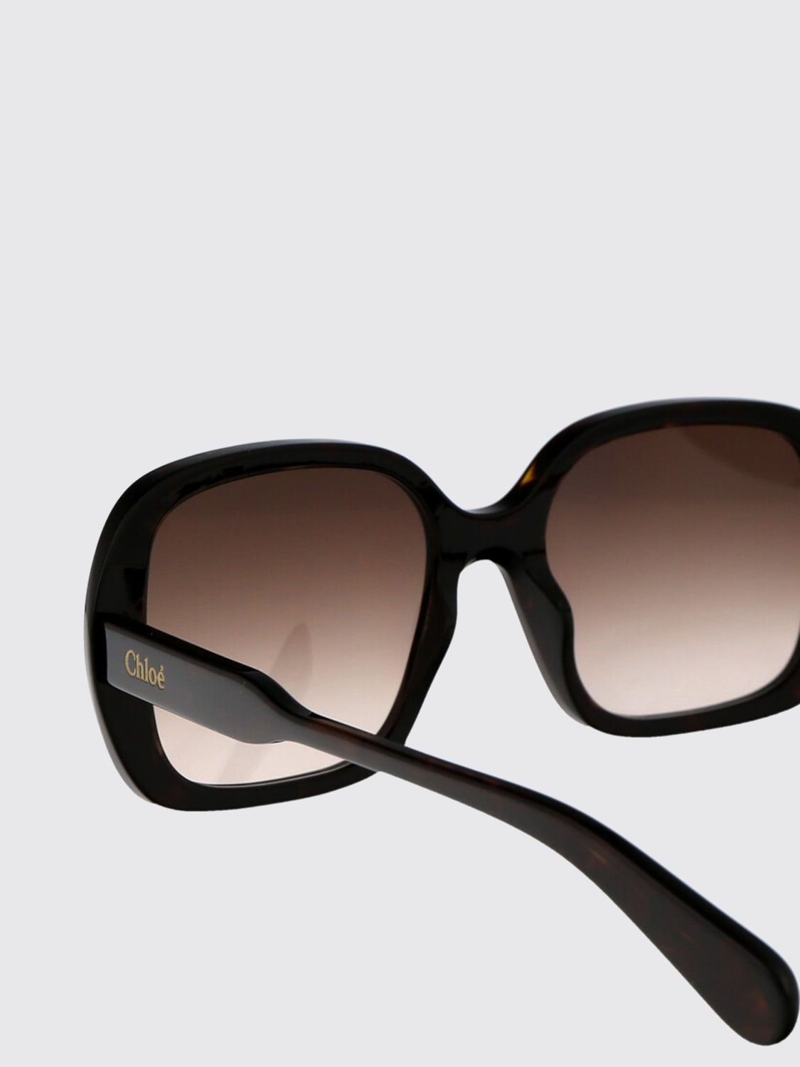 CHLOÉ OCCHIALI DA SOLE: Occhiali da sole CH0222S Chloè in acetato , Marrone - Img 4