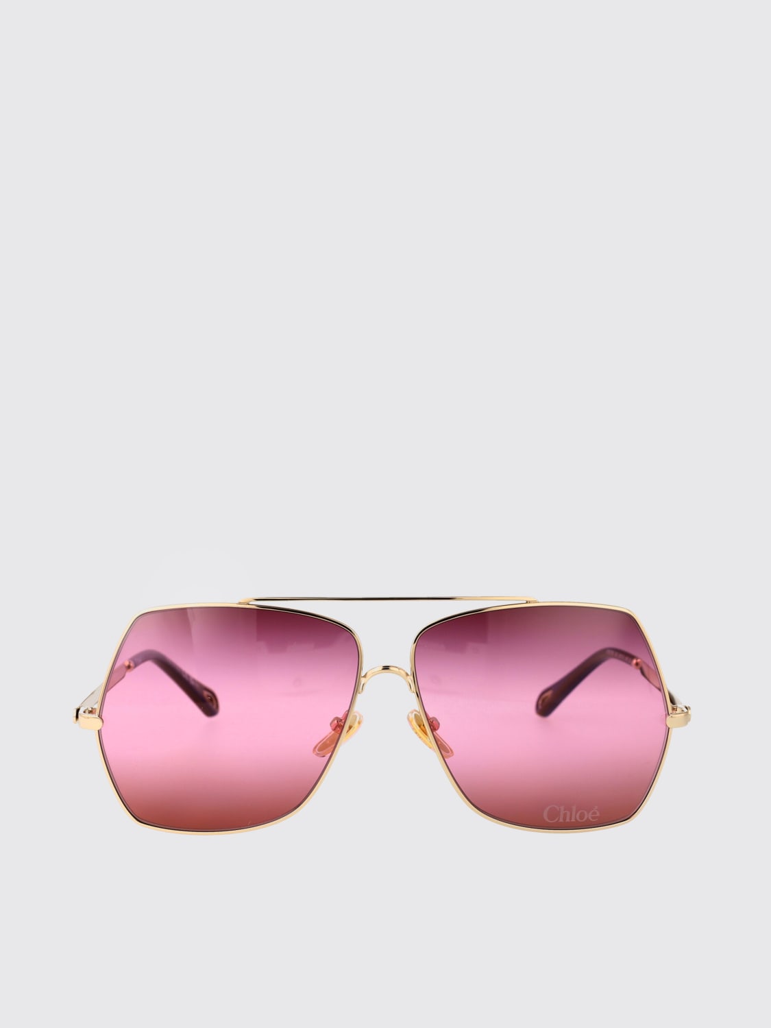 CHLOÉ OCCHIALI DA SOLE: Occhiali da sole CH0278S Chloè in metallo , Oro - Img 2