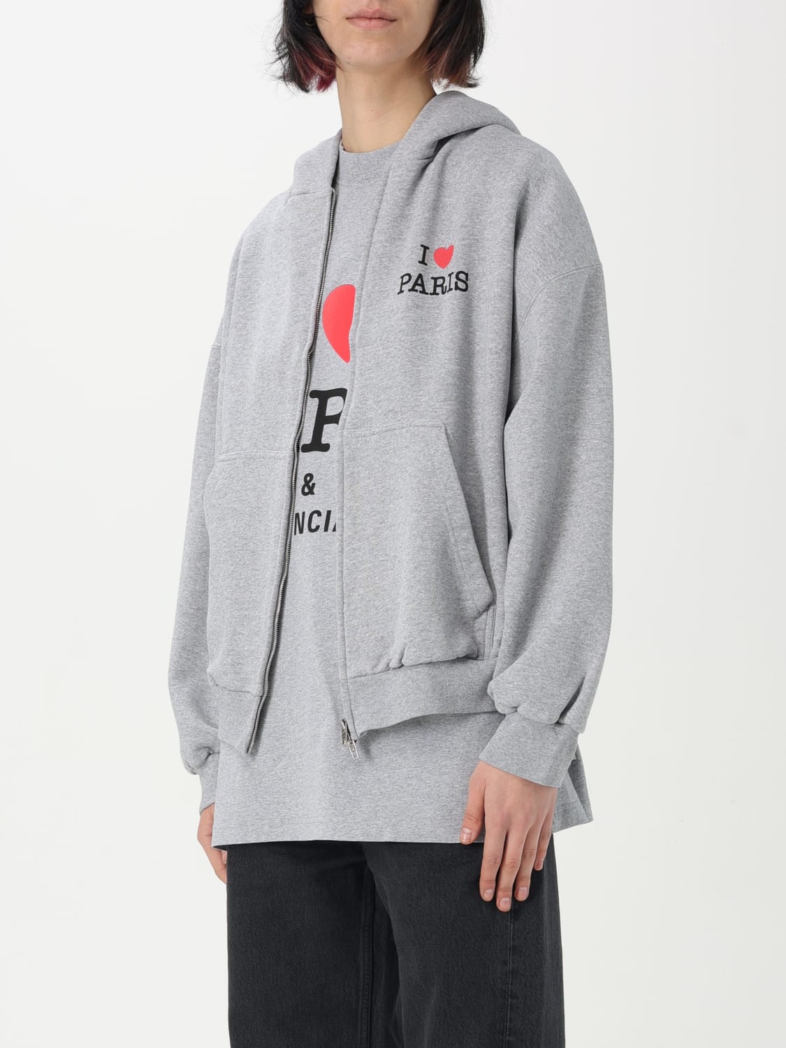 Balenciaga Outlet: Sweatshirt woman - Grey | Balenciaga sweatshirt