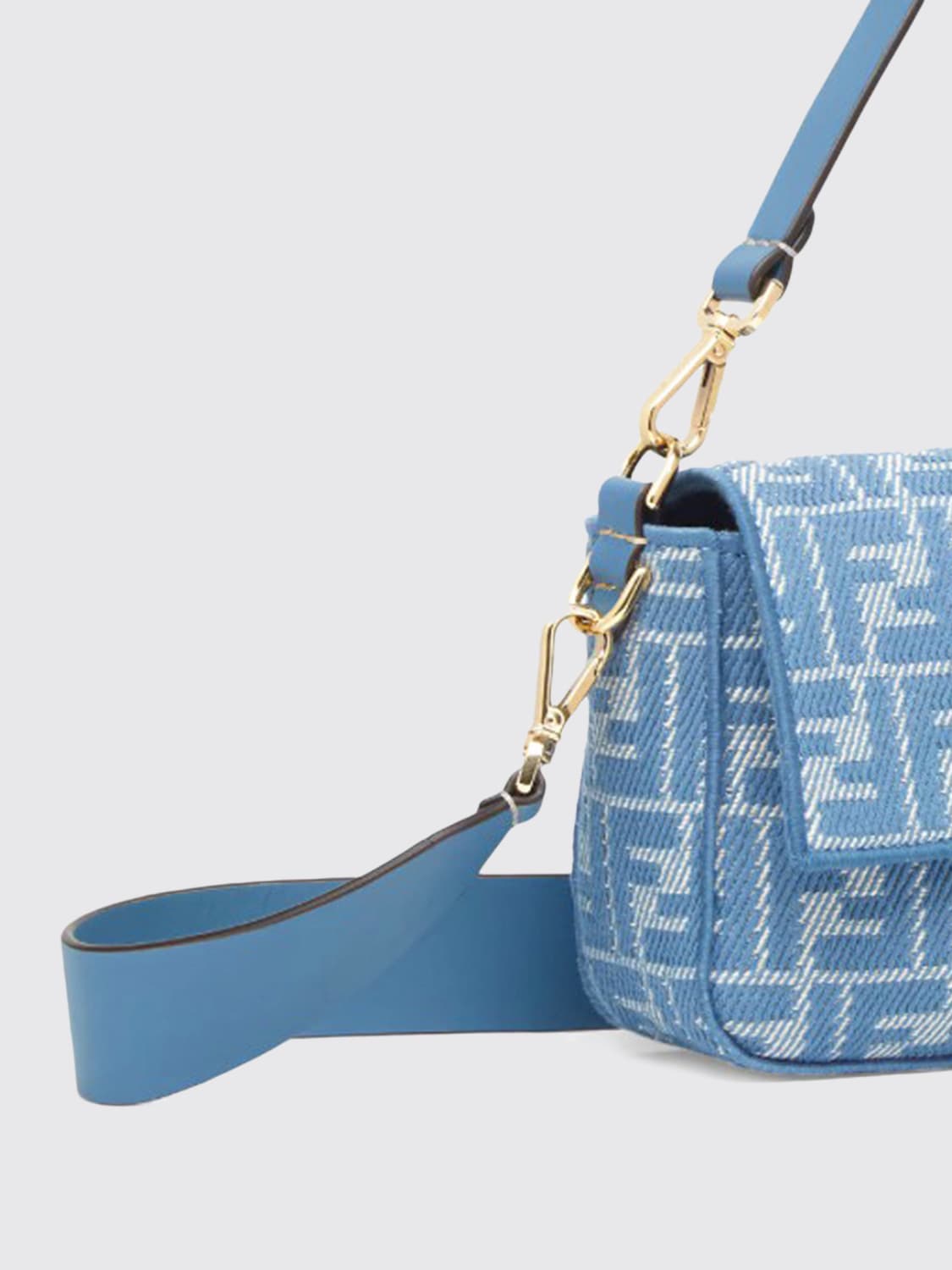 ショルダーバッグ・ポシェット FENDI Woman Shoulder bag Blue 8BR600 AUSZ F04QL FENDI: Shoulder bag woman - Blue | Fendi shoulder bag 8BR600