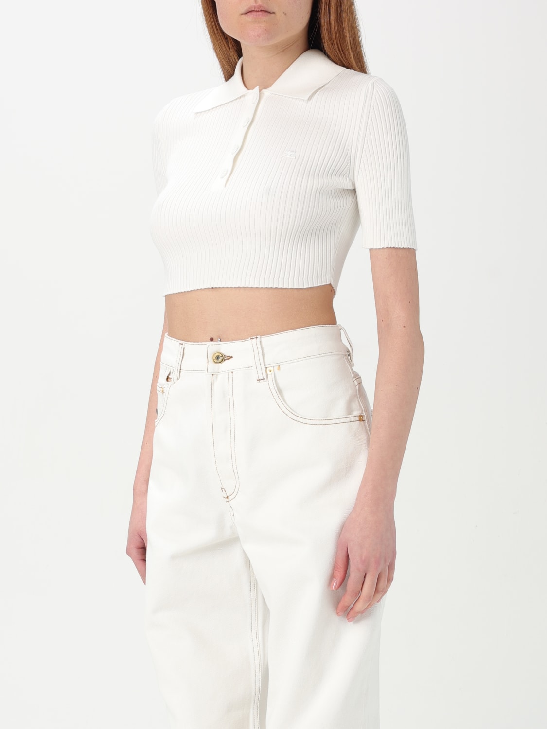 COURRÈGES POLO: Polo femme CourrÈges, Blanc - Img 3