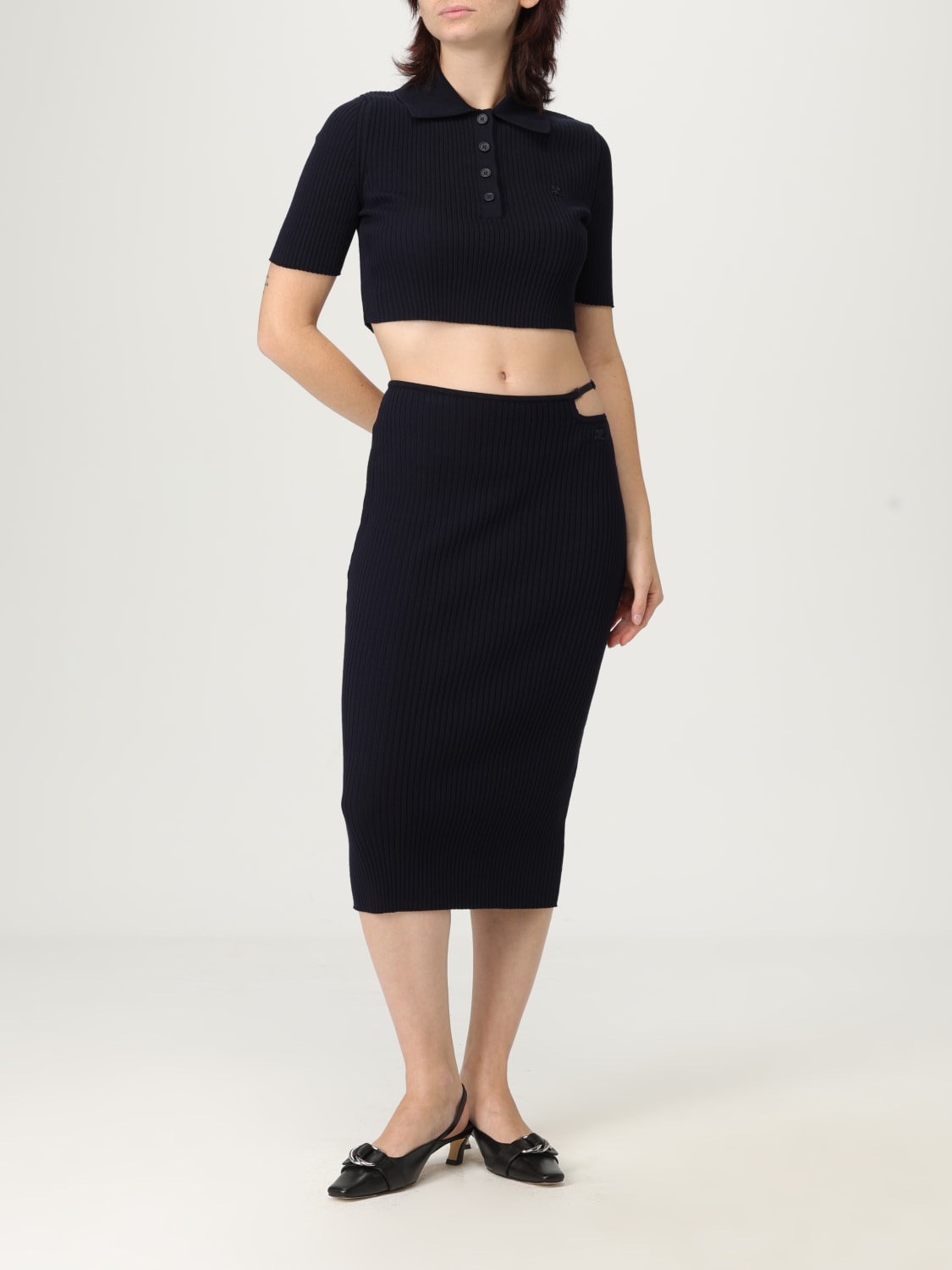 COURRÈGES POLO: Polo mujer CourrÈges, Azul Oscuro - Img 2