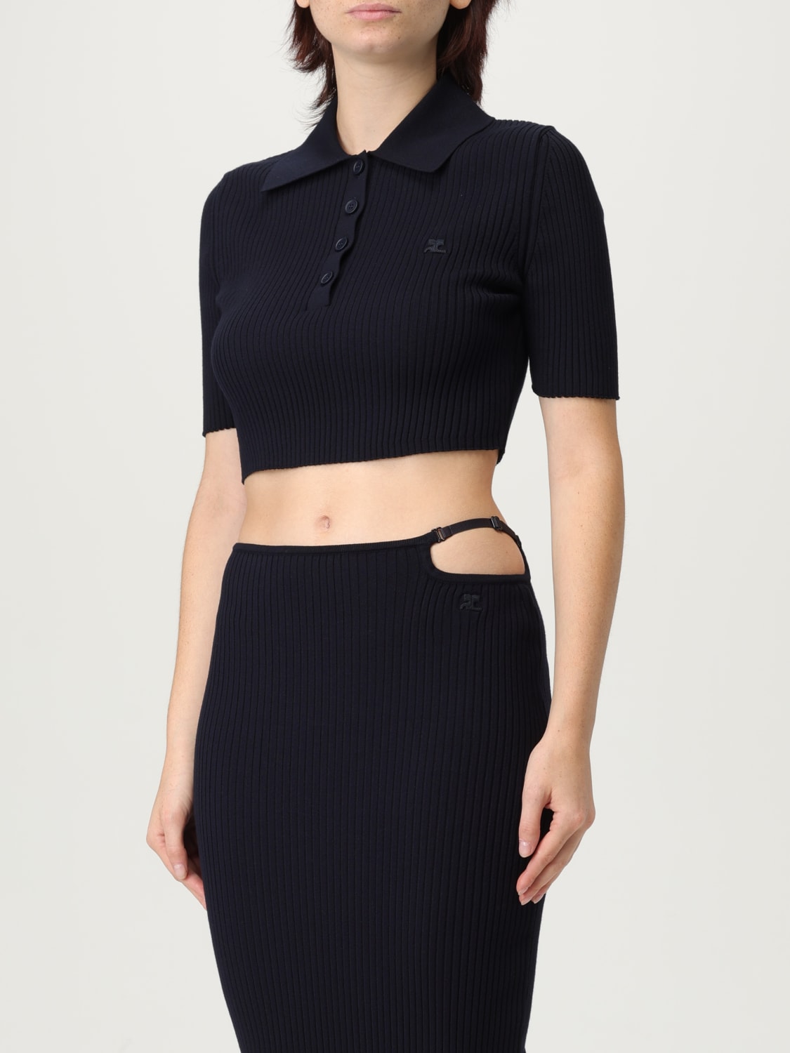 COURRÈGES POLO: Polo mujer CourrÈges, Azul Oscuro - Img 4