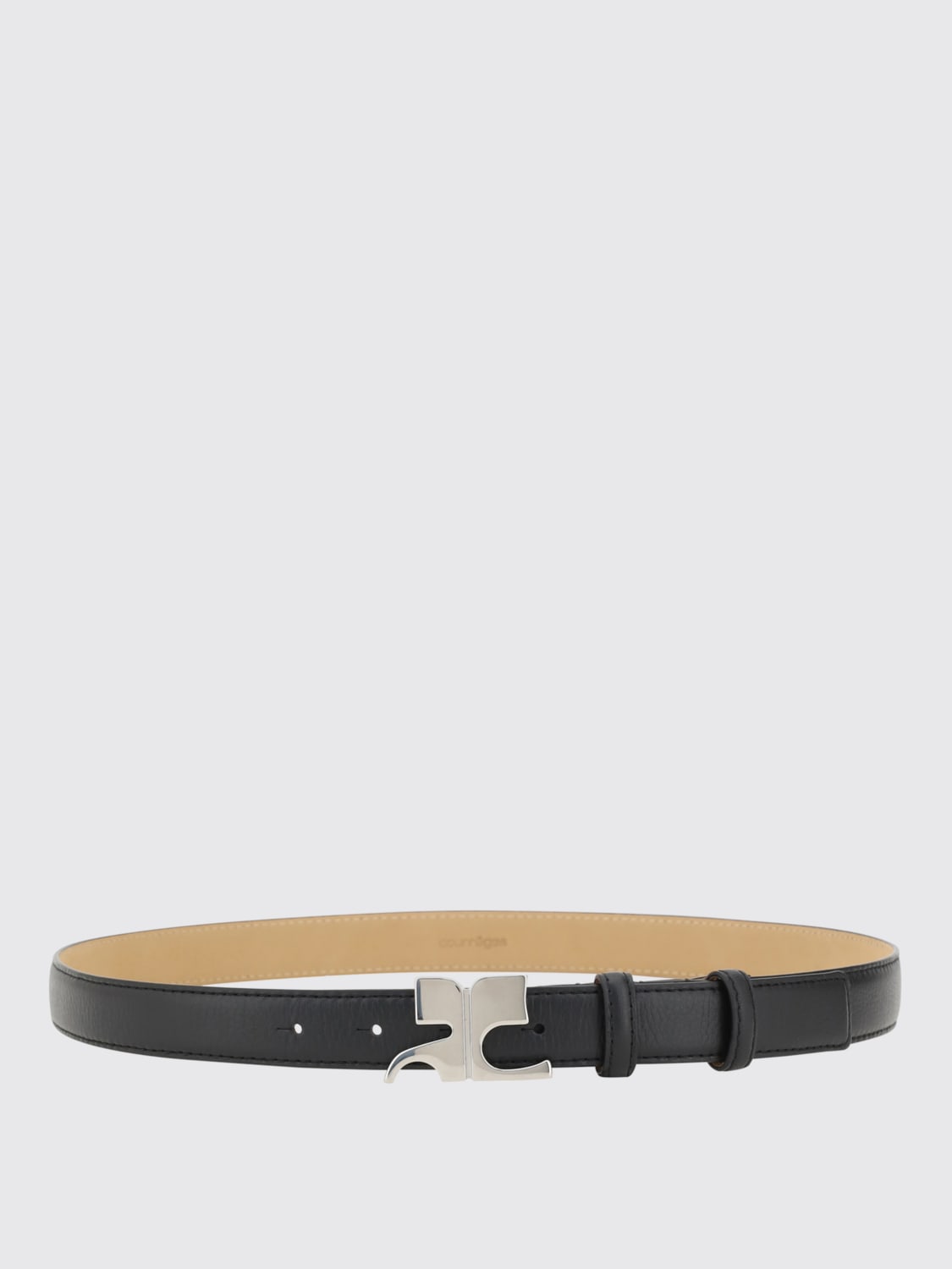 Courreges｜ (AC LEATHER BELT (225ACE020CV0036 9999)) COURRÈGES: Belt woman - Black | Courrèges belt