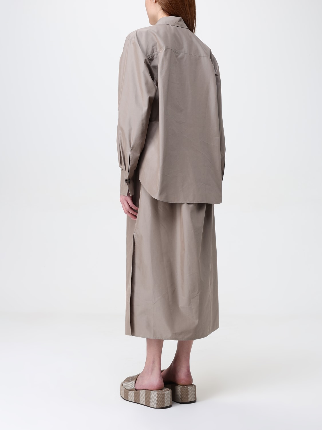 ★FENDI★ フェンディ Chemisier midi dress ドレス FDD311AQ3K Cotton and silk chemisiere dress FENDI - Nugnes1920