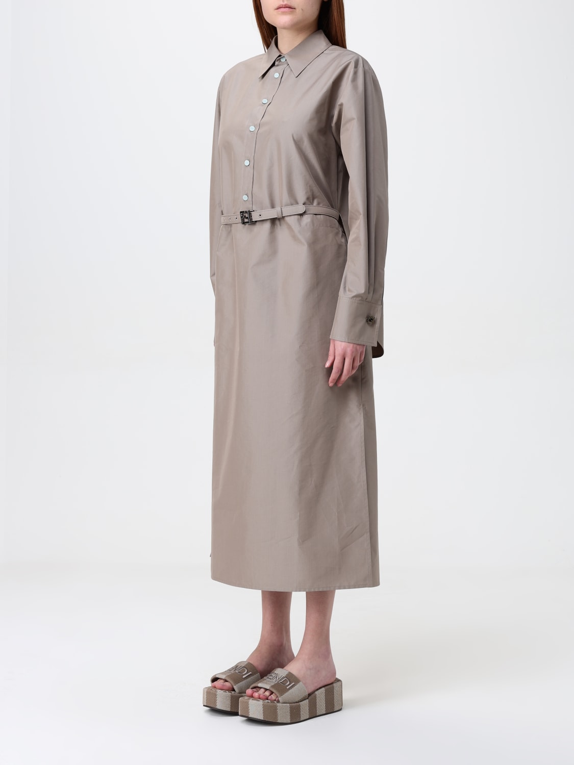 ★FENDI★ フェンディ Chemisier midi dress ドレス FDD311AQ3K ☆FENDI☆ フェンディ Chemisier midi dress ドレス FDD311AQ3K