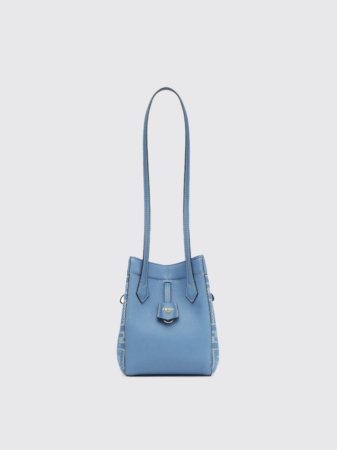 FENDI レディース ショルダーバッグ 8BS081 AUPX F1SNX Fendigraphy Mini Fabric Gray | Fendi