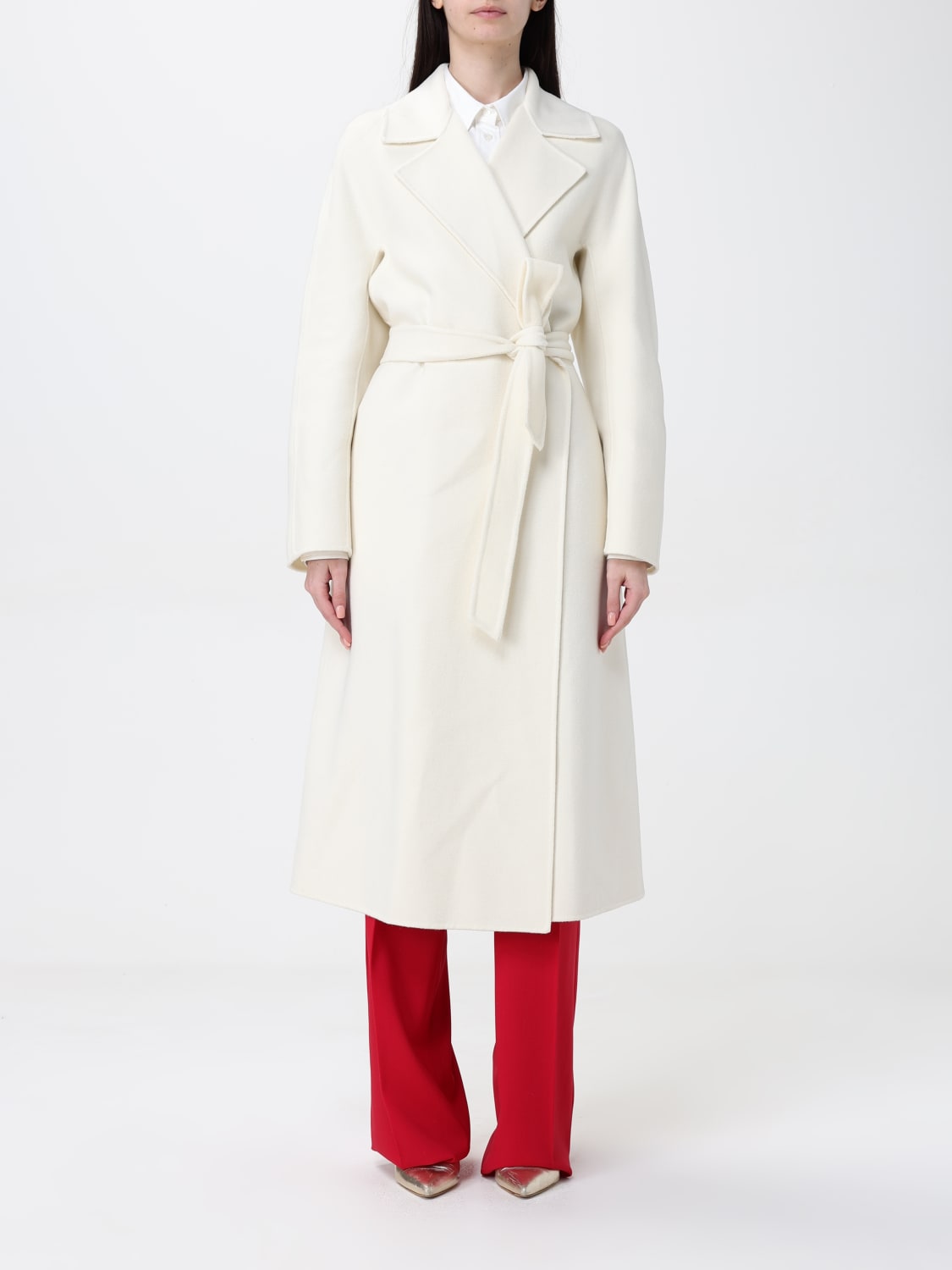 コート MAX MARA Woman Coat White 2511081061600 001 MAX MARA: Coat woman - White | Max Mara coat 2511081061600