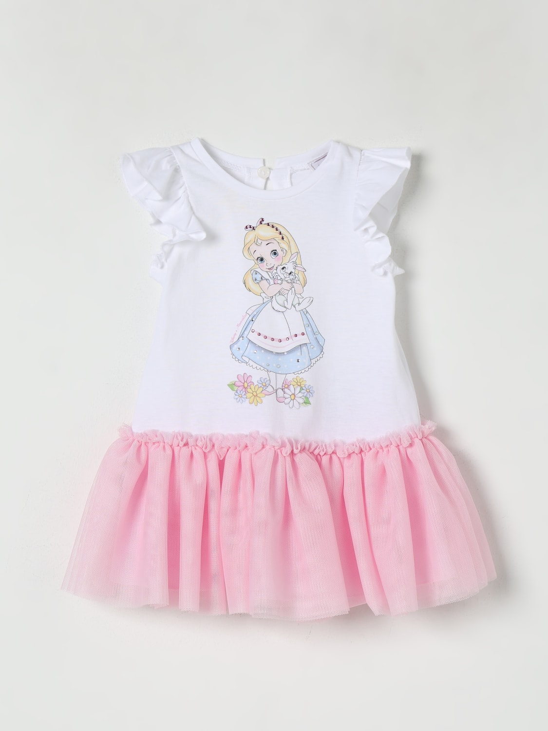 MONNALISA ROMPER: Romper kids Monnalisa, White - Img 1