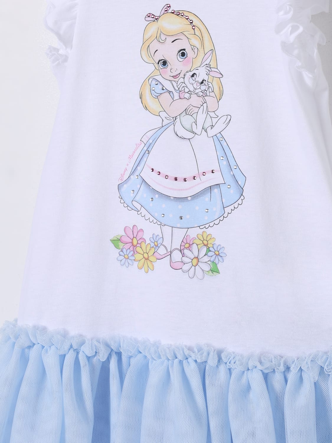 MONNALISA ROMPER: Romper kids Monnalisa, White 1 - Img 3