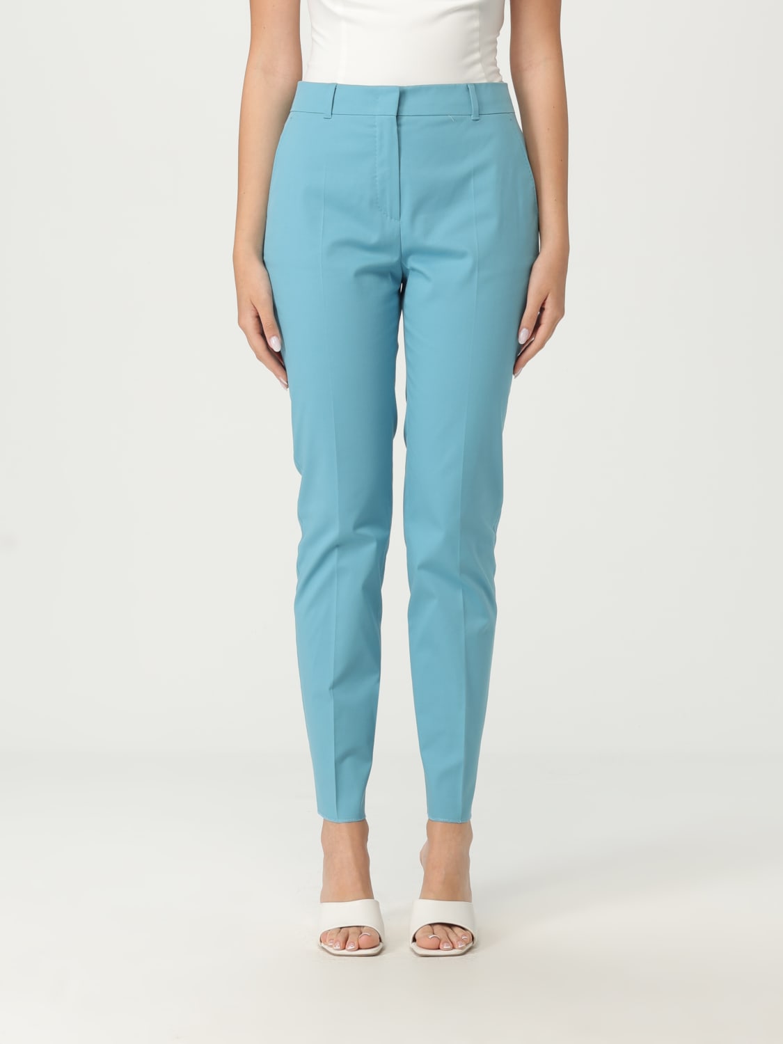 パンツ MAX MARA STUDIO Woman Pants Gnawed Blue 2516131022600 023 MAX MARA STUDIO: Pants woman Max Mara - Gnawed Blue | Max
