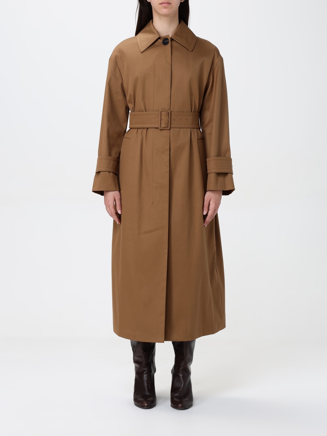 コート MAX MARA Woman Coat Leather 2421046122600 003 Leather coats Leather Woman | Max Mara