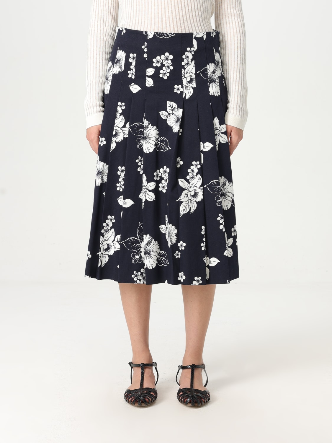 MAX MARA STUDIO: Skirt woman Max Mara - Blue | Max Mara