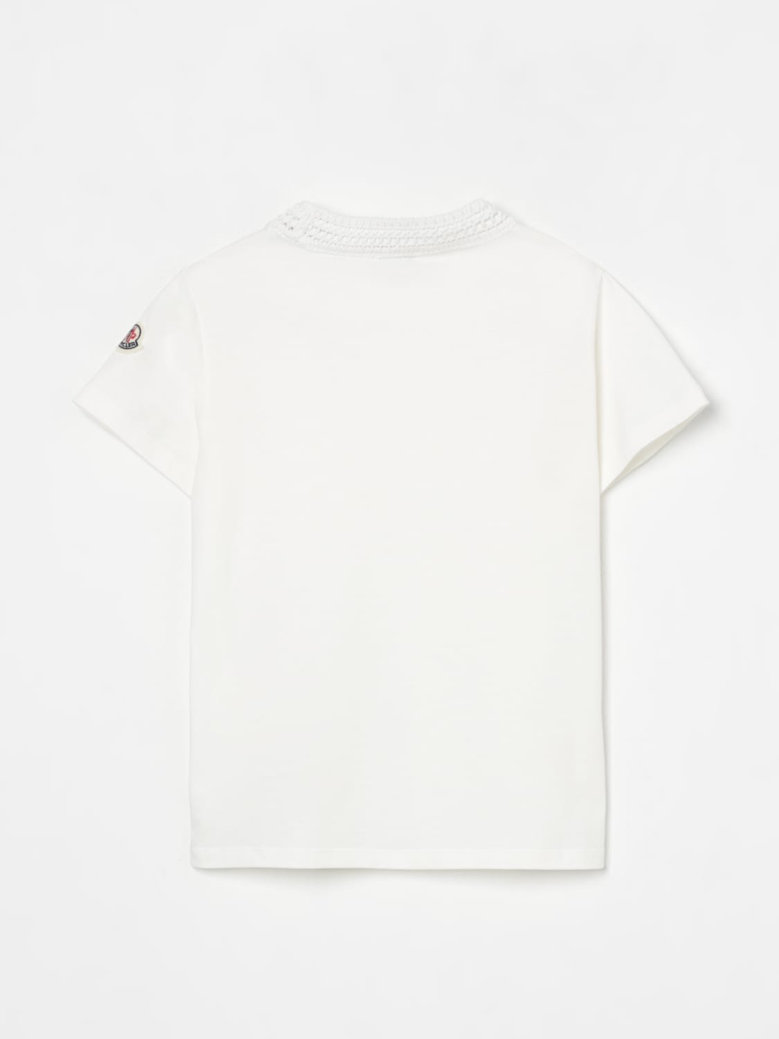 MONCLER: T-shirt kids - White | Moncler t-shirt 8C0004183907
