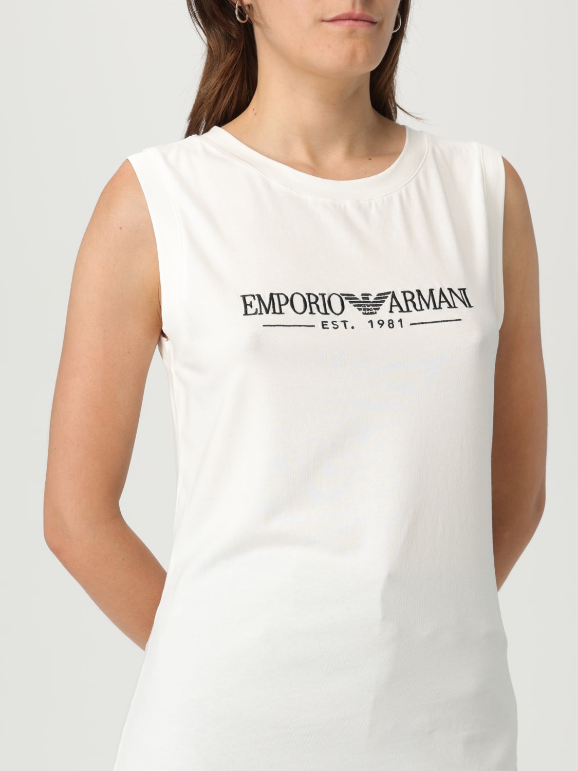 【EMPORIO ARMANI】Women Tops WHITE EMPORIO ARMANI: Top woman - White | Emporio Armani t-shirt