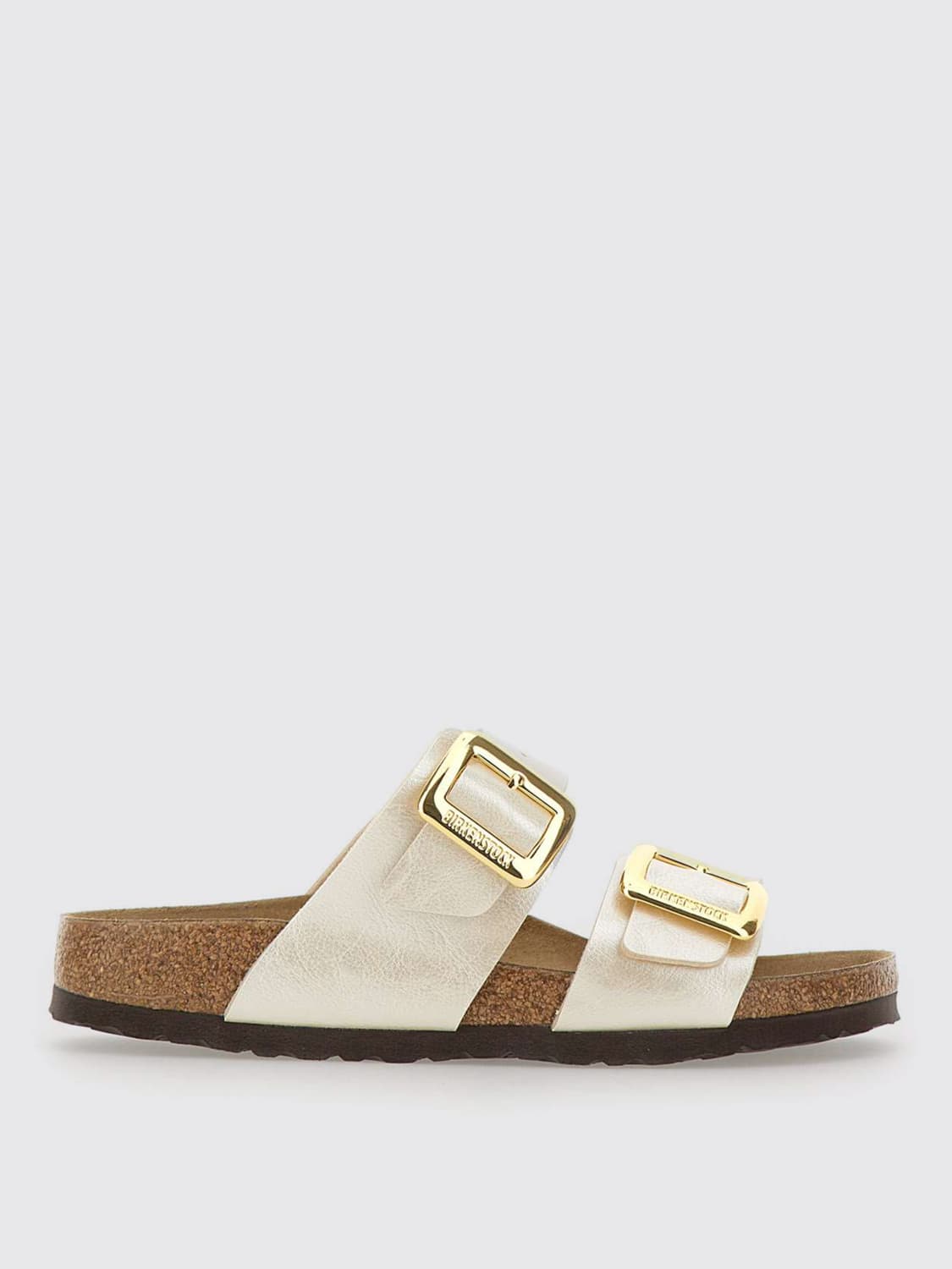 BIRKENSTOCK HEELED SANDAL: Flat sandals woman Birkenstock, Pearl - Img 1