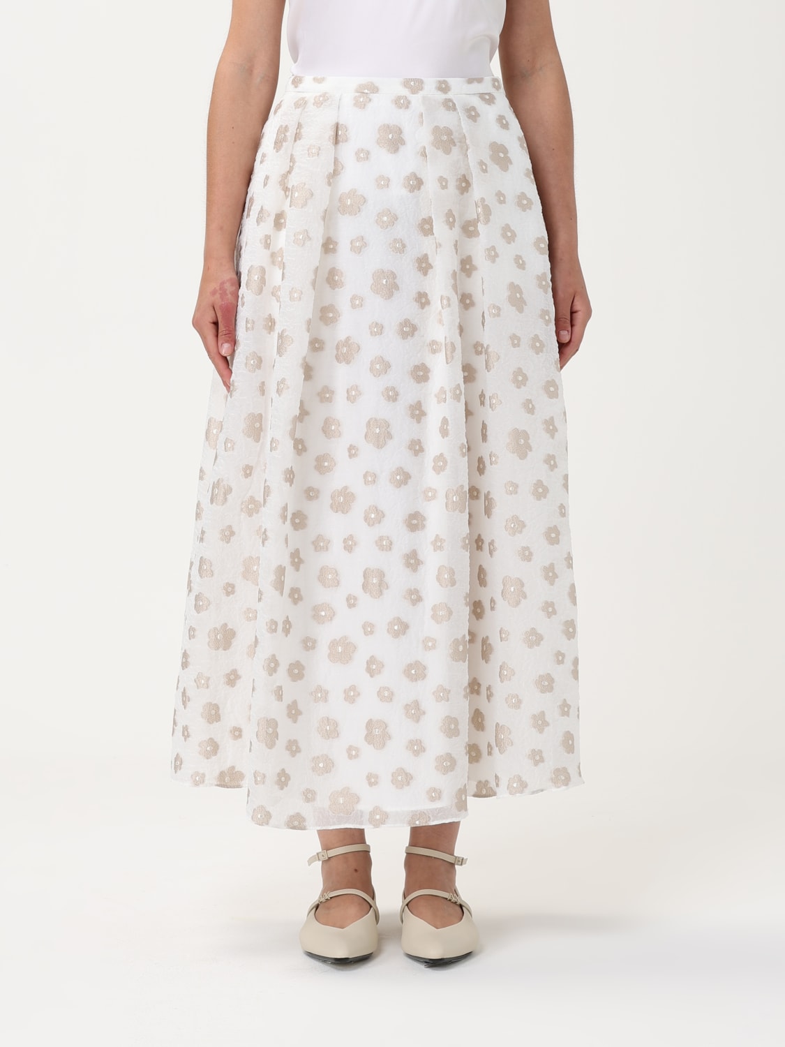 スカート EMPORIO ARMANI Woman Skirt White EW000930AF12641 F0009 EMPORIO ARMANI: Skirt woman - White | Emporio Armani skirt