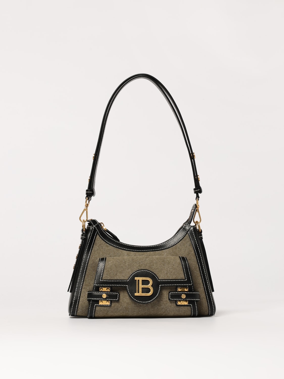 ショルダーバッグ・ポシェット BALMAIN Woman Shoulder bag Kaki EN1BT905TCLB UBK BALMAIN: Shoulder bag woman - Kaki | Balmain shoulder bag