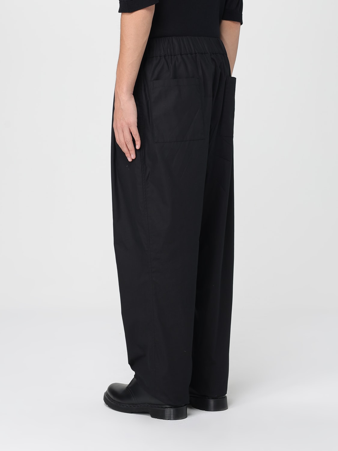 LANEUS PANTALONE: Pantalone Laneus in cotone , Nero - Img 3