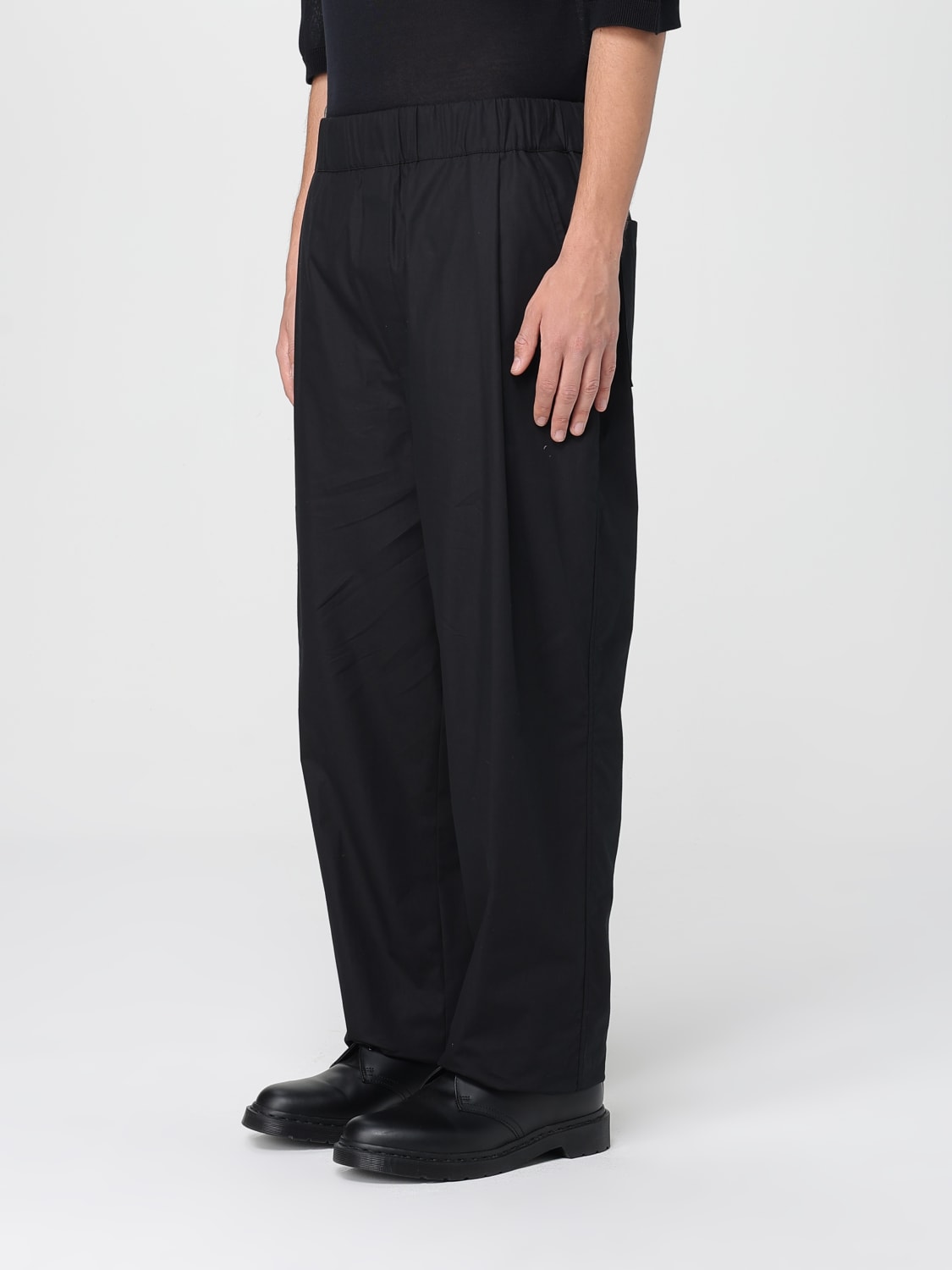 LANEUS PANTALONE: Pantalone Laneus in cotone , Nero - Img 4