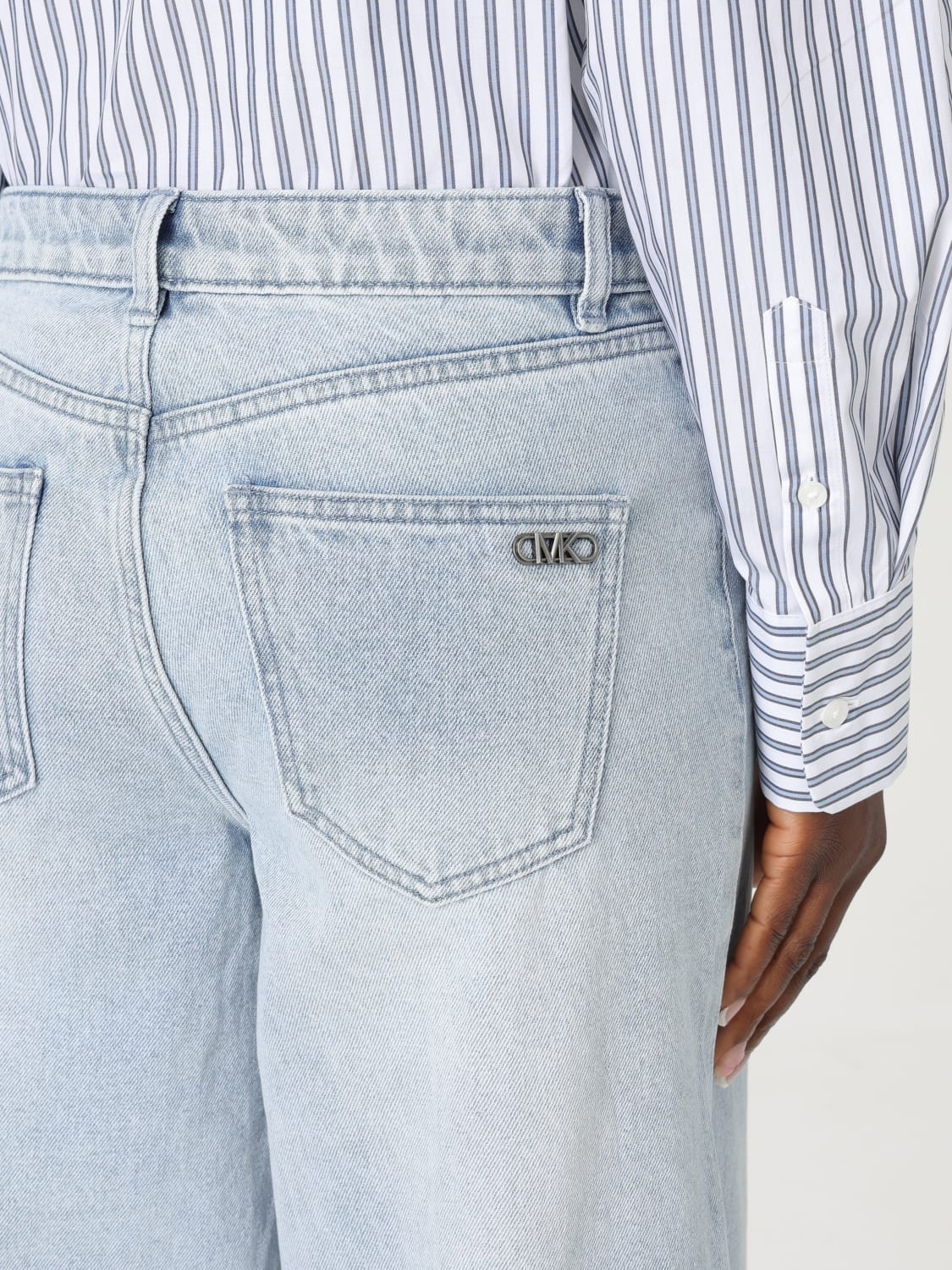 スカート MICHAEL KORS Women Denim Pants MS59070FAU945 BLUEHAZEWSH Michael Kors Jeans Women Size 10 Blue Straight Leg Mid Rise