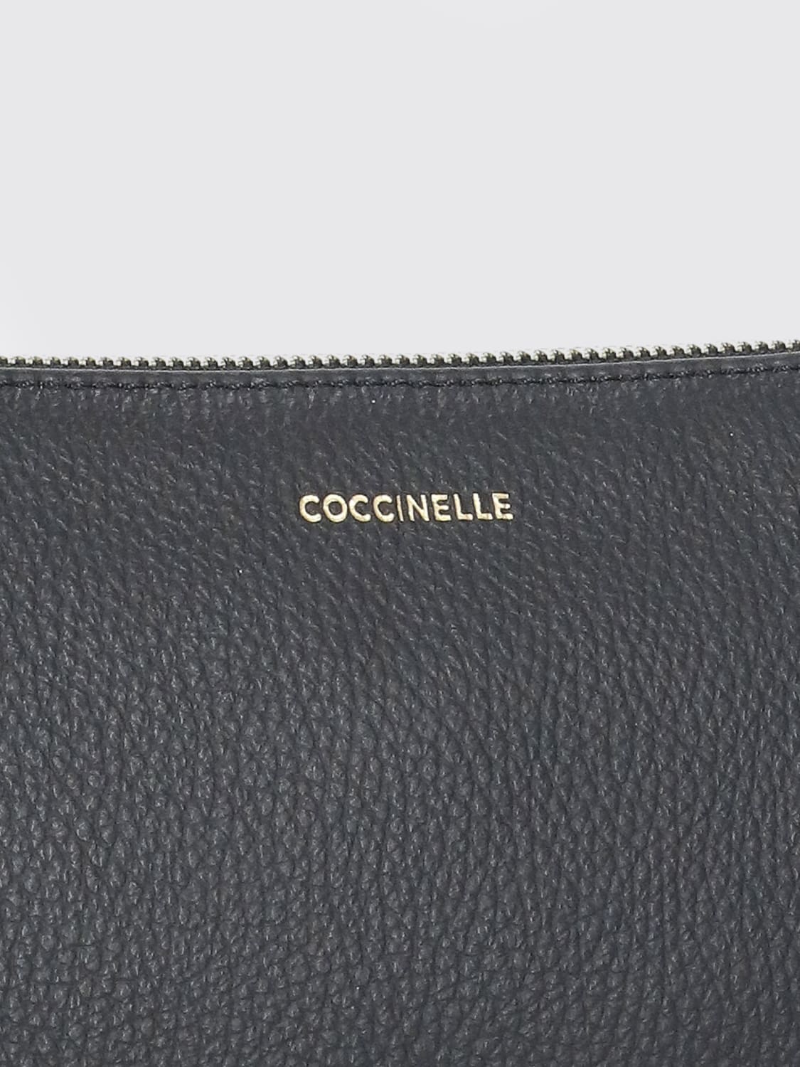 COCCINELLE BORSA MINI: Borsa mini a tracolla in pelle a grana Coccinelle, Nero - Img 4