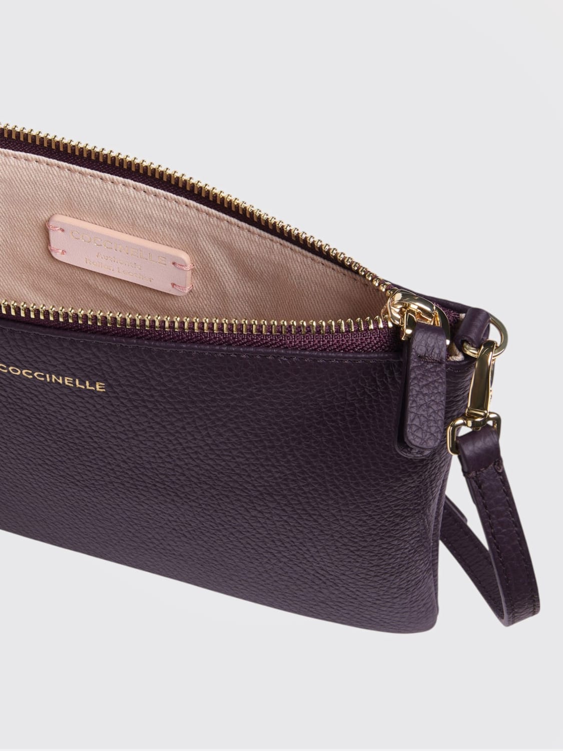 COCCINELLE 미니백: 미니백 여성 Coccinelle, 플럼 - Img 3