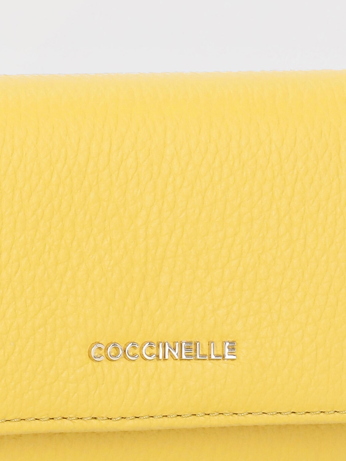 COCCINELLE WALLET: Wallet woman Coccinelle, Yellow - Img 4