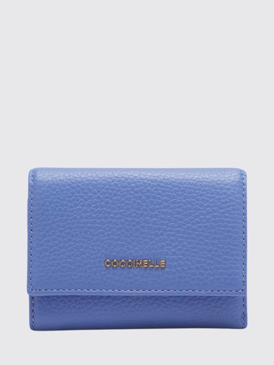 COCCINELLE WALLET: Wallet woman Coccinelle, Gnawed Blue - Img 1