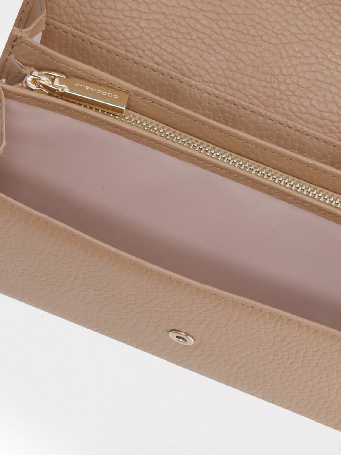 COCCINELLE WALLET: Wallet woman Coccinelle, Beige - Img 4