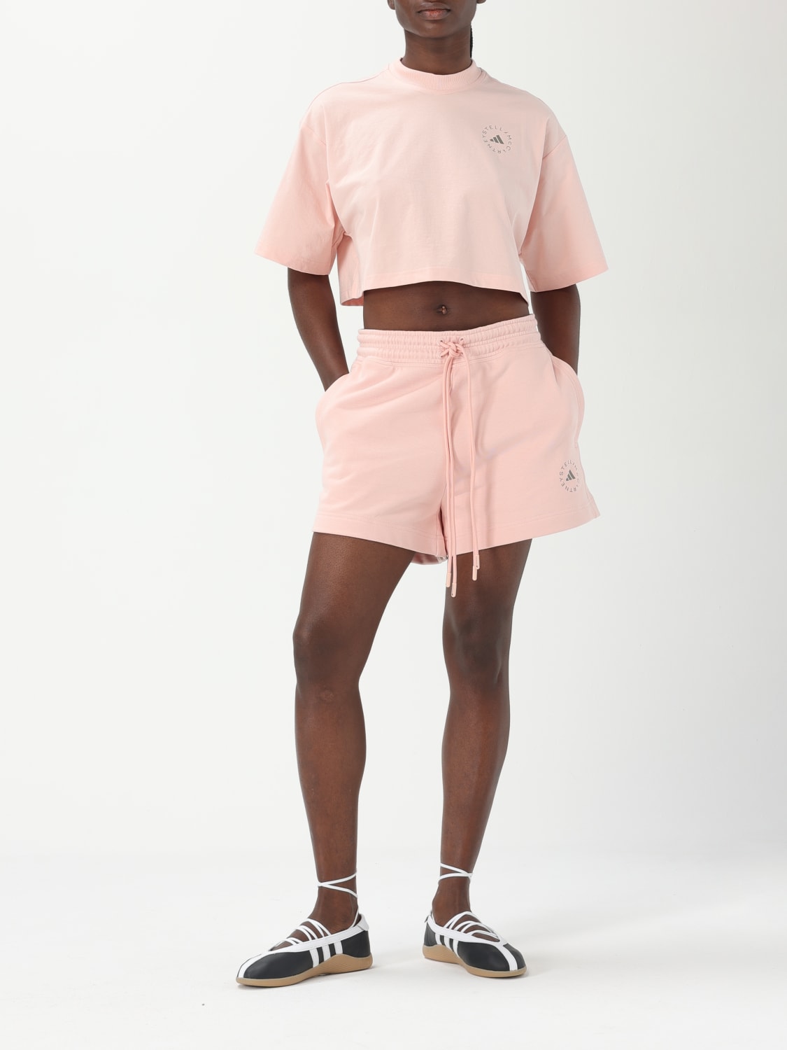 ADIDAS BY STELLA MCCARTNEY SHORTS: Shorts damen Adidas by Stella McCartney, Pink - Img 2