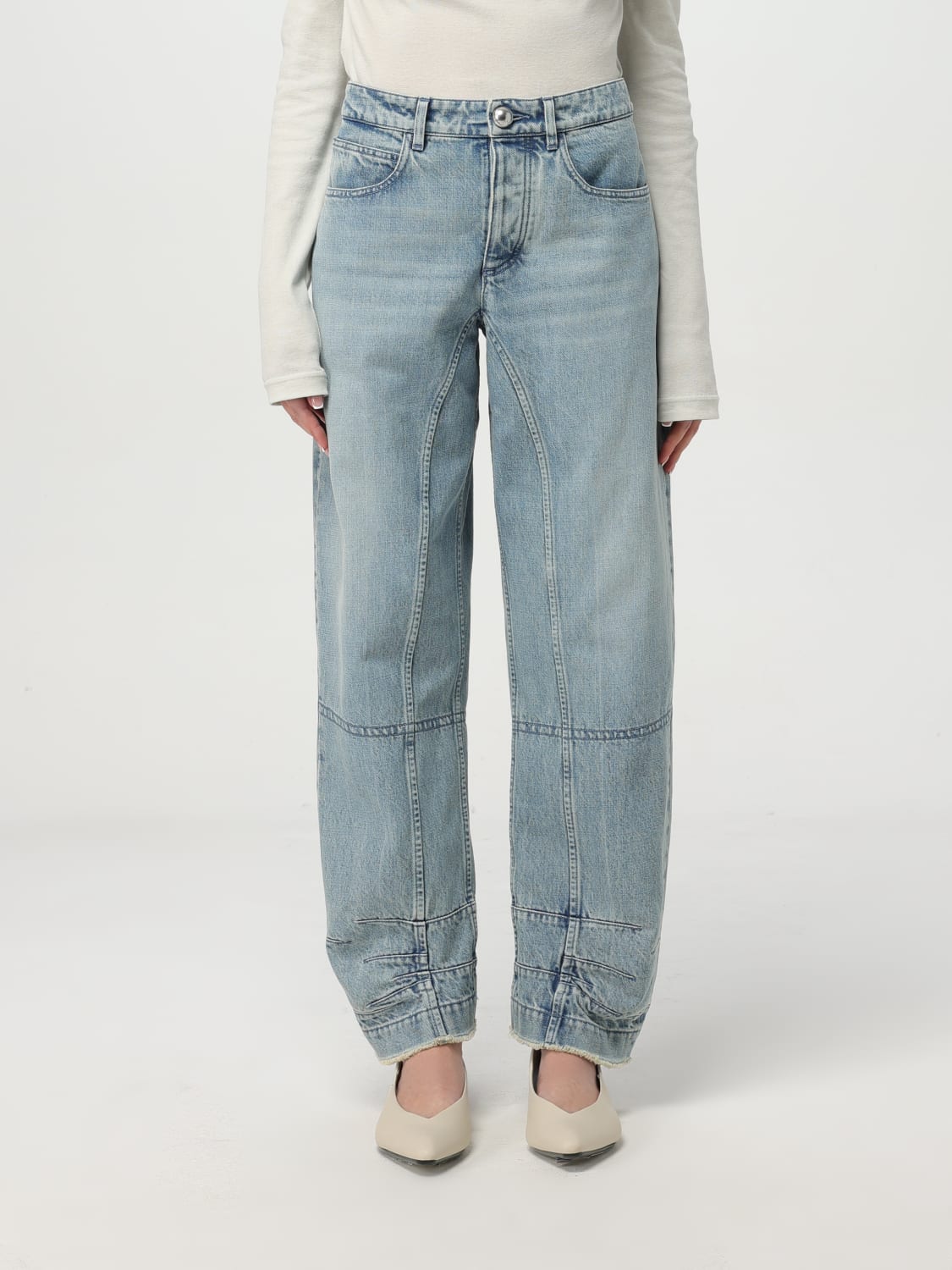 デニム・ジーパン JIL SANDER Woman Jeans Gnawed Blue J02KA0332J46463 JIL SANDER: Jeans woman - Gnawed Blue | Jil Sander jeans