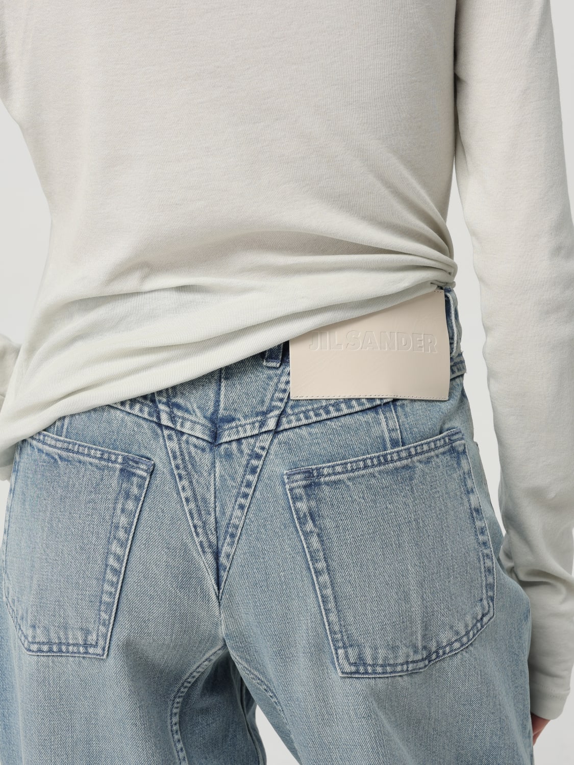 デニム・ジーパン JIL SANDER Woman Jeans Gnawed Blue J02KA0332J46463 JIL SANDER: Jeans woman - Gnawed Blue | Jil Sander jeans