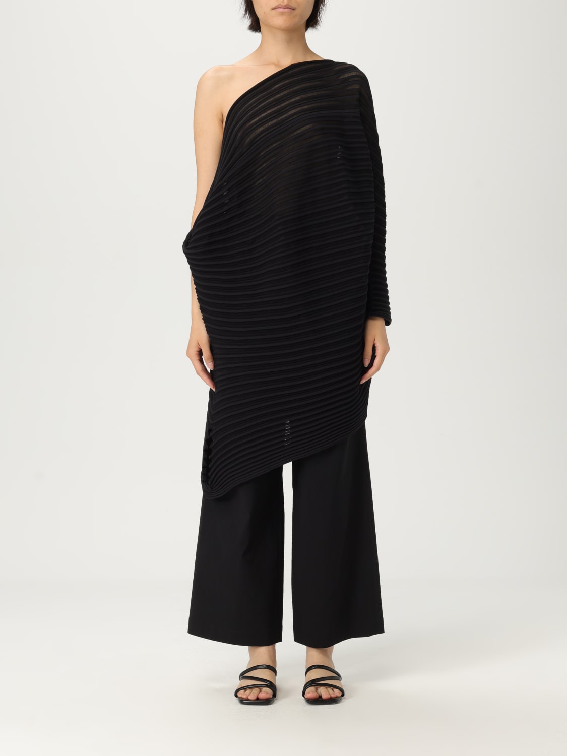 ISSEY MIYAKE TOP: Top damen Issey Miyake, Schwarz - Img 1