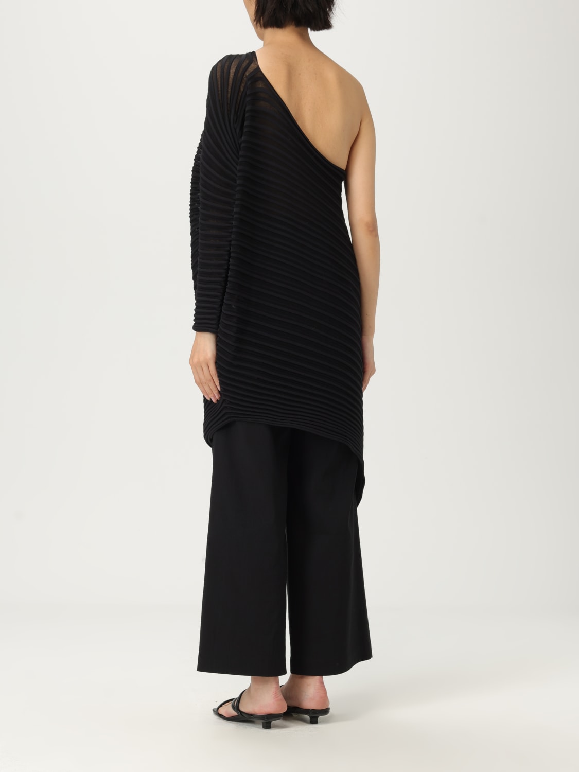 ISSEY MIYAKE TOP: Top damen Issey Miyake, Schwarz - Img 3