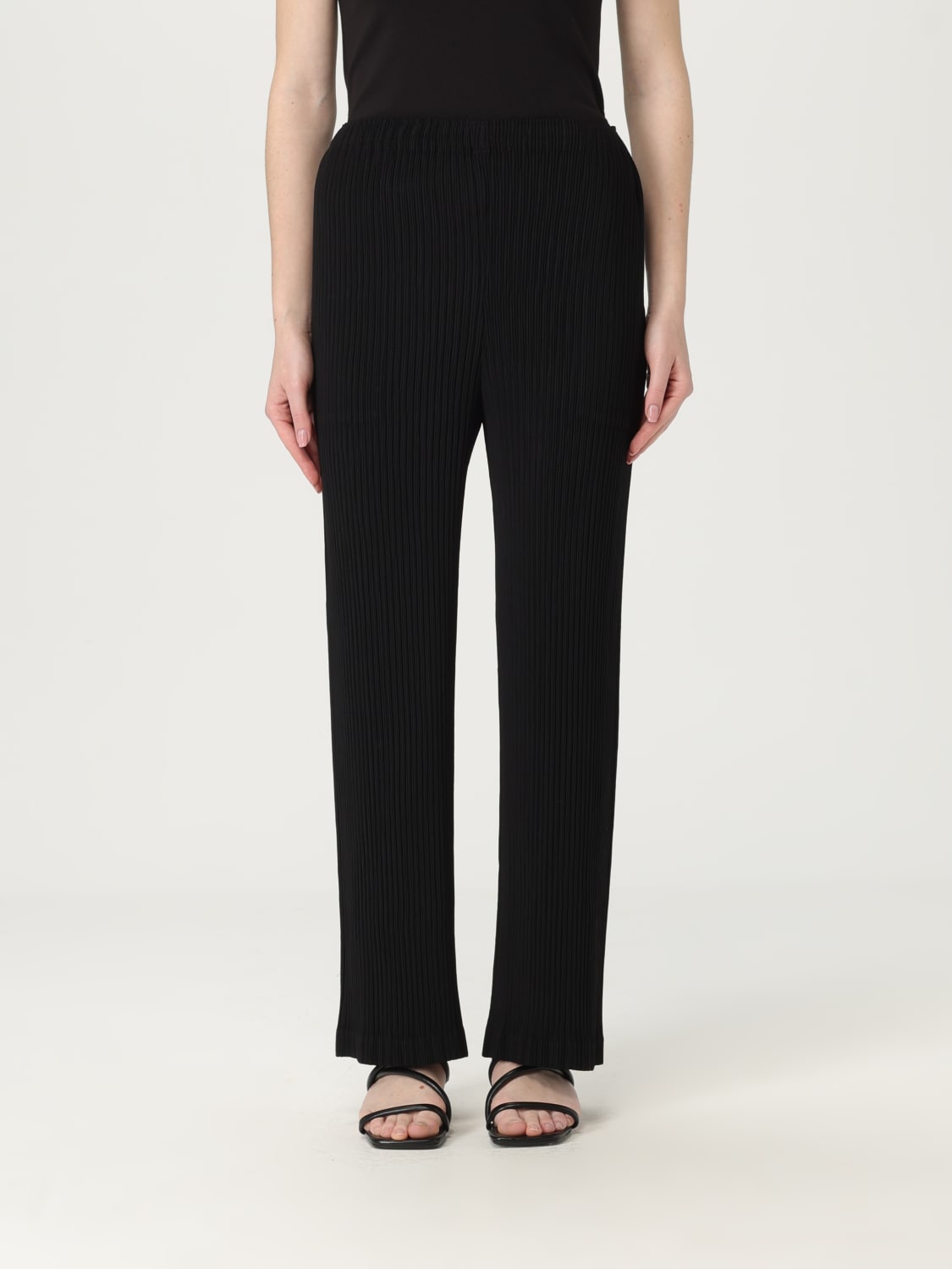 パンツ ISSEY MIYAKE Woman Pants Black IM56FF622 15 ISSEY MIYAKE: Pants woman - Black | Issey Miyake pants