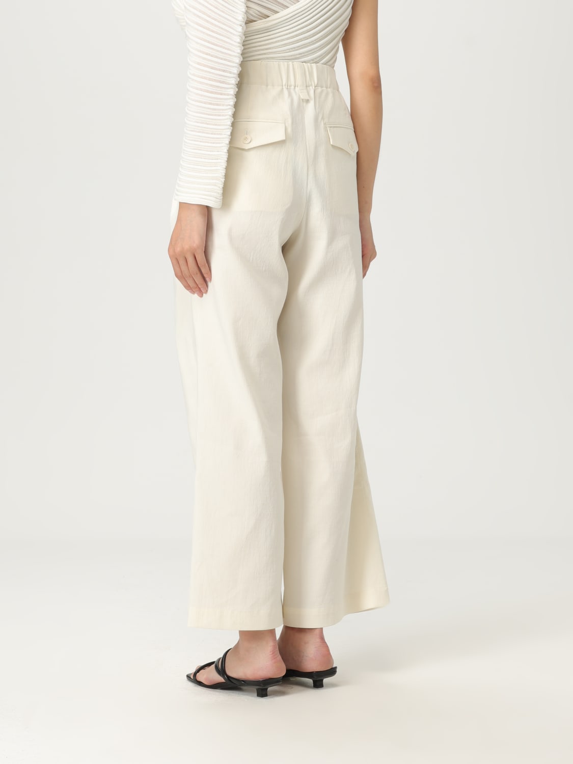 ISSEY MIYAKE PANTS: Pants woman Issey Miyake, White - Img 3