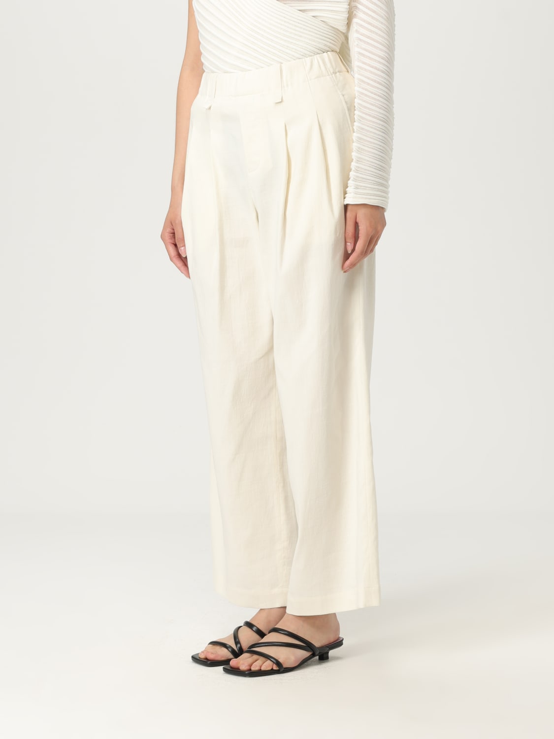 ISSEY MIYAKE PANTS: Pants woman Issey Miyake, White - Img 4