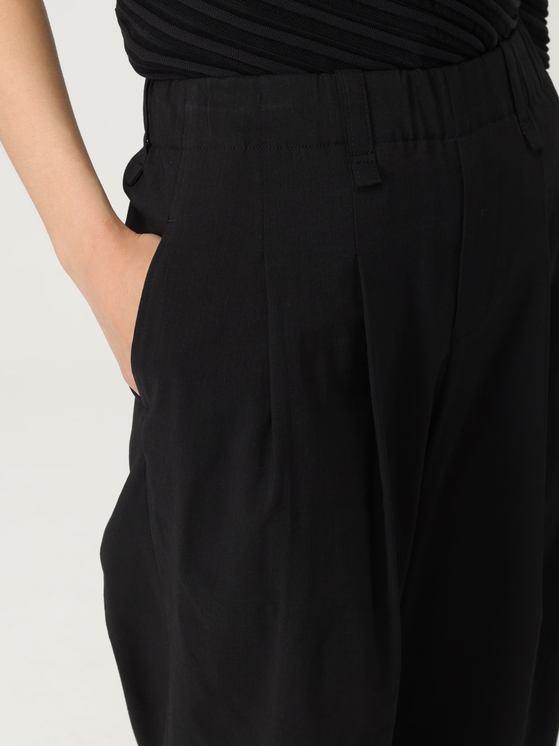 パンツ ISSEY MIYAKE Woman Pants Black IM56KF857 15 PLEATS PLEASE ISSEY MIYAKE - Women A-poc Bottoms Pants