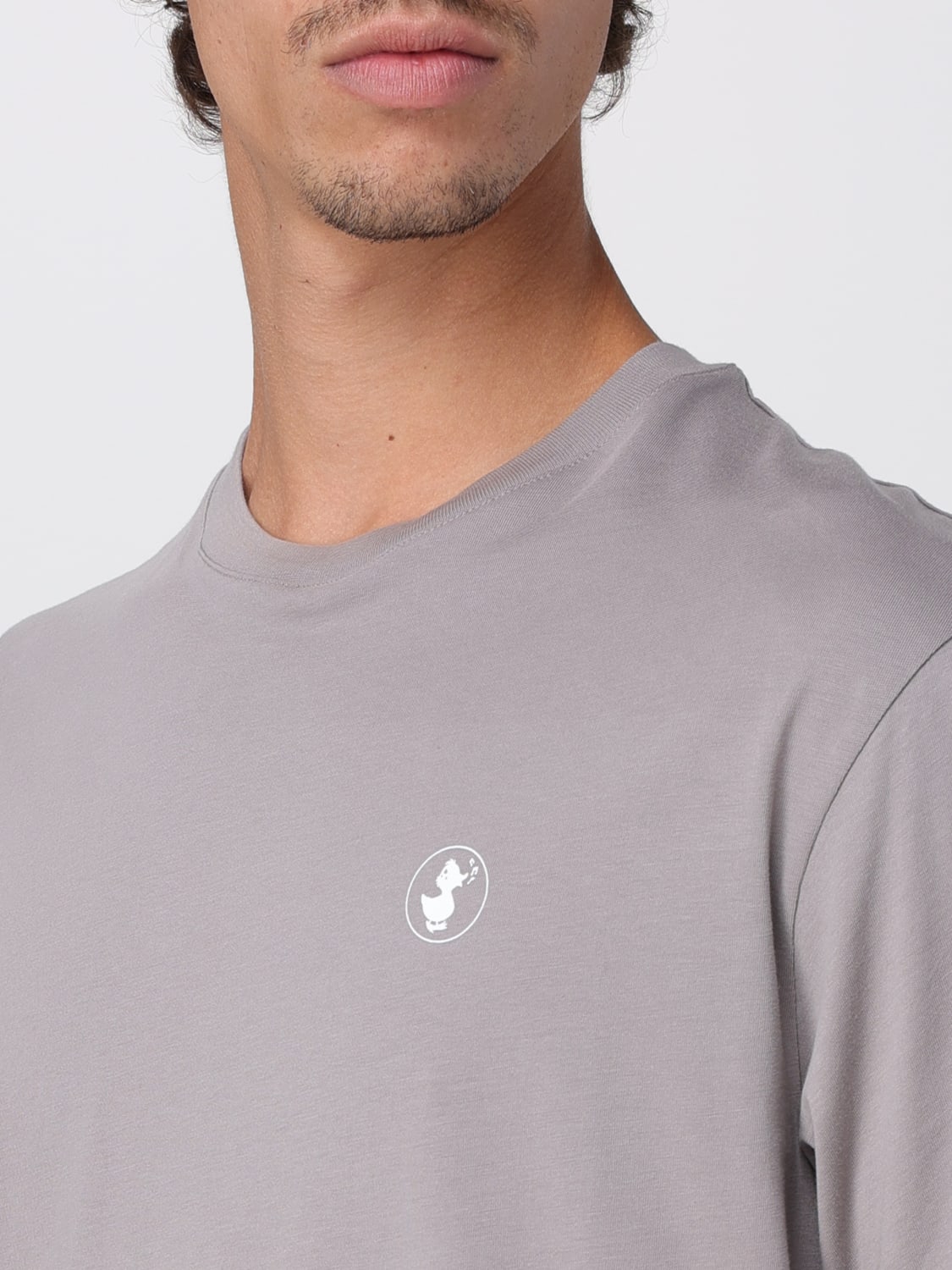 SAVE THE DUCK T-SHIRT: T-shirt con stampa posteriore Save The Duck, Grigio - Img 3