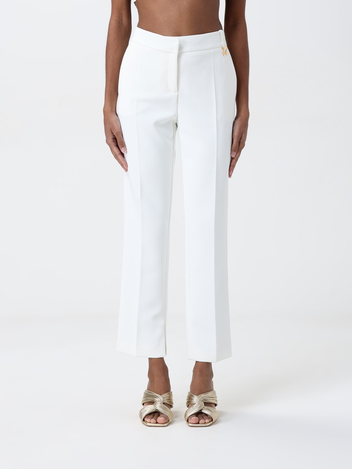 ELISABETTA FRANCHI PANTALON: Pantalon femme Elisabetta Franchi, Blanc - Img 1