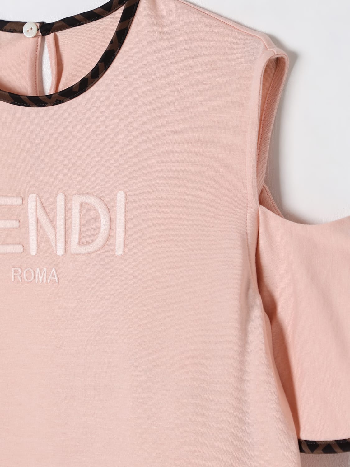 FENDI ROBE: Robe enfant Fendi, Rose - Img 3