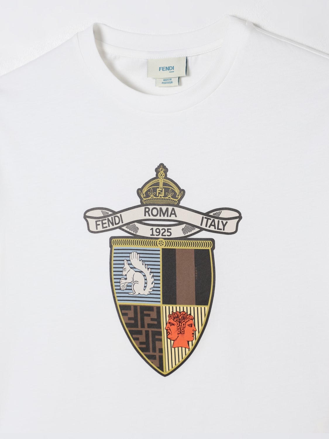 FENDI CAMISETA: Camiseta niños Fendi, Blanco - Img 3
